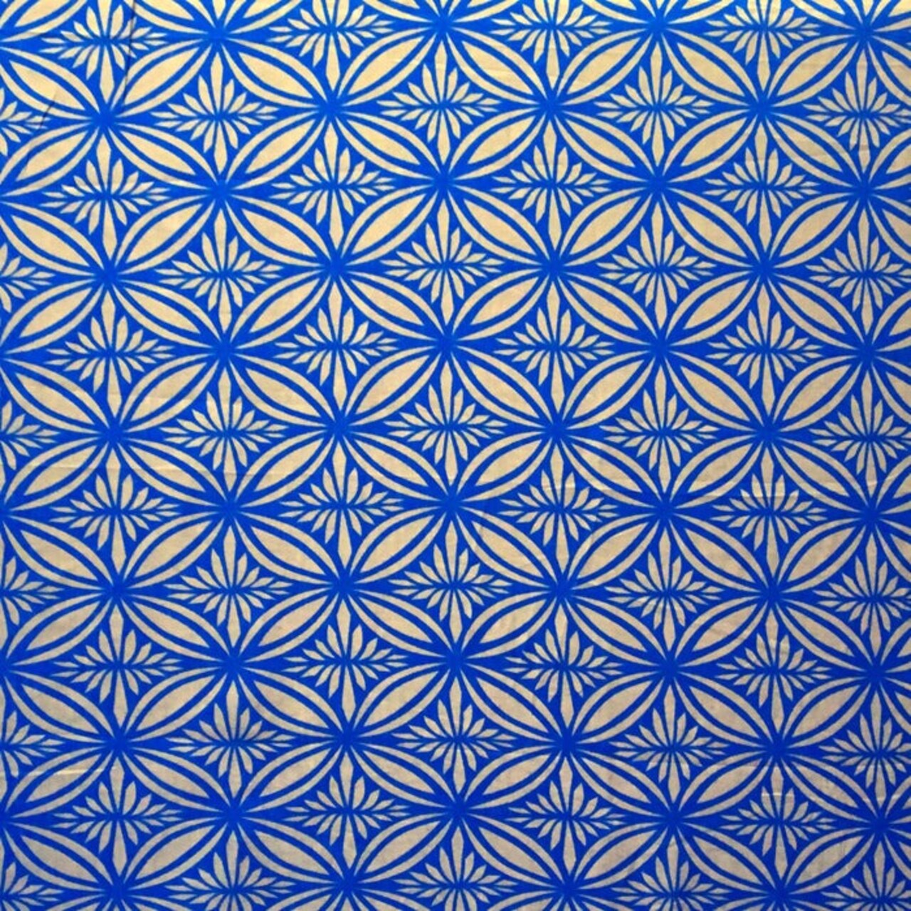 1 Yard Tapa Flower Print Poly Linen Fabric 100% Polyester 36" x 58" Wide Premium Textile